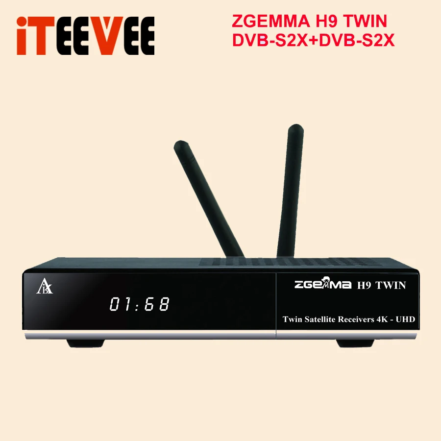 4K Linux Zgemma H9 двойной 2x DVB-S2X HEVC H.265 wifi Встроенный 2* CI+ IP tv BOX