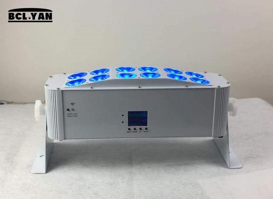Новый Яркий беспроводной УФ светильник RGBWA 12x18 Вт светодиодный настенный DMX Wifi для