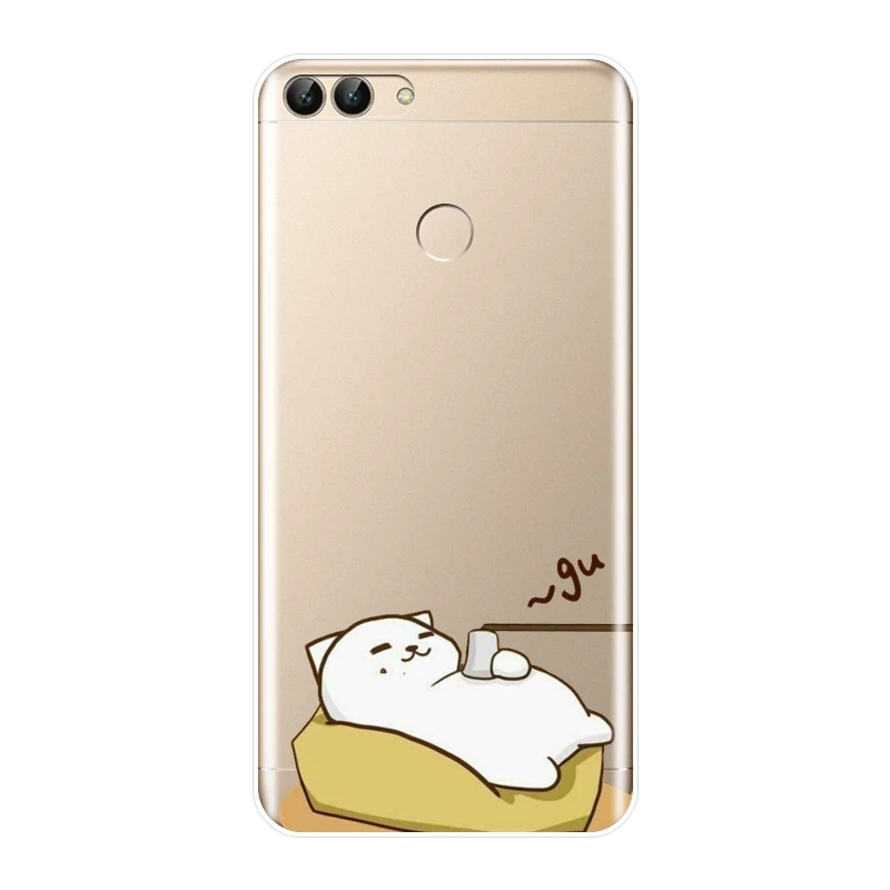 Милый чехол для телефона Huawei P9 P10 P Smart Plus P20 Lite Pro силиконовая Мягкая задняя крышка