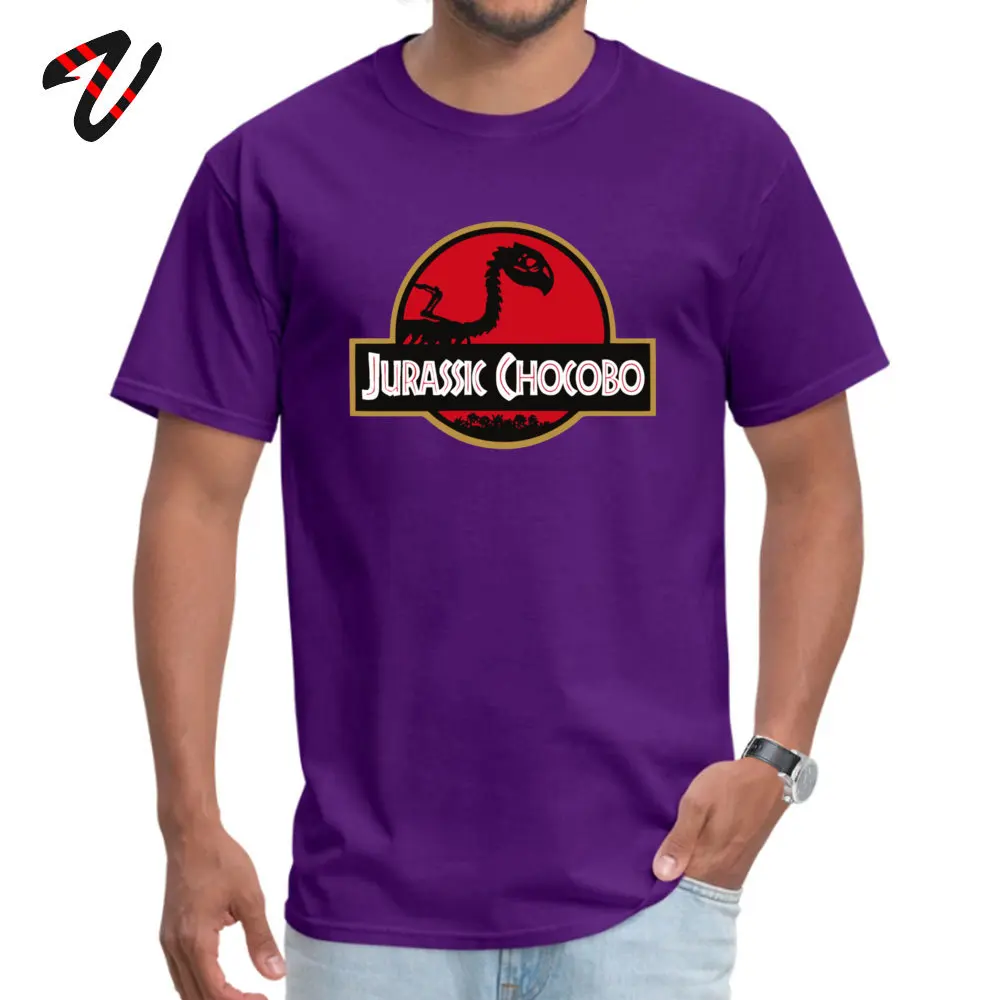 Футболка Chocobo мужская с надписью Jurassic развлекательная рубашка рисунком аниме