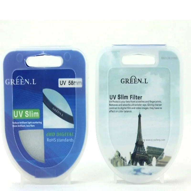 Супертонкий защитный фильтр mc uv для объектива камеры Зеленый L 49/52/55/58/62/67/72/77/82 мм