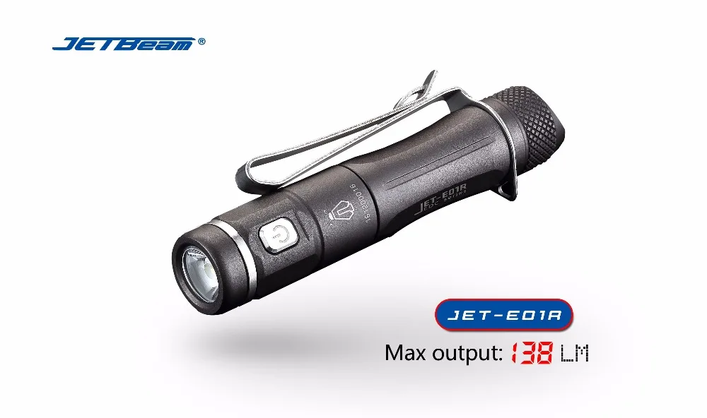 USB Перезаряжаемые мини фонарик JETBeam E01R CREE XP G2 138 люмен ААА батареи маленький размер