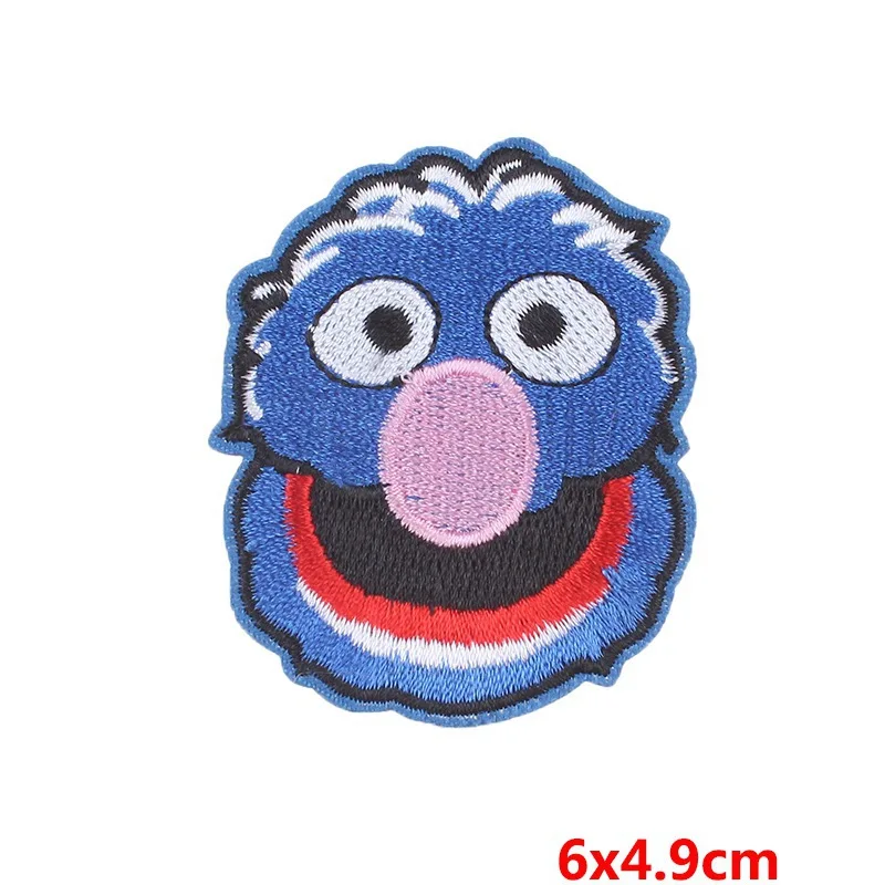 PE3378CT Pulaqi Рик и Морти заплатки Diy для одежды дети Parches Bordados Para La Ropa полоски на одежде Улица Сезам патч F - Цвет: PE3378CT
