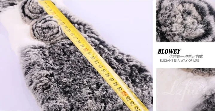 (TopFurMall) женские модные настоящие вязаные шарфы из меха кролика рекс с цветочным