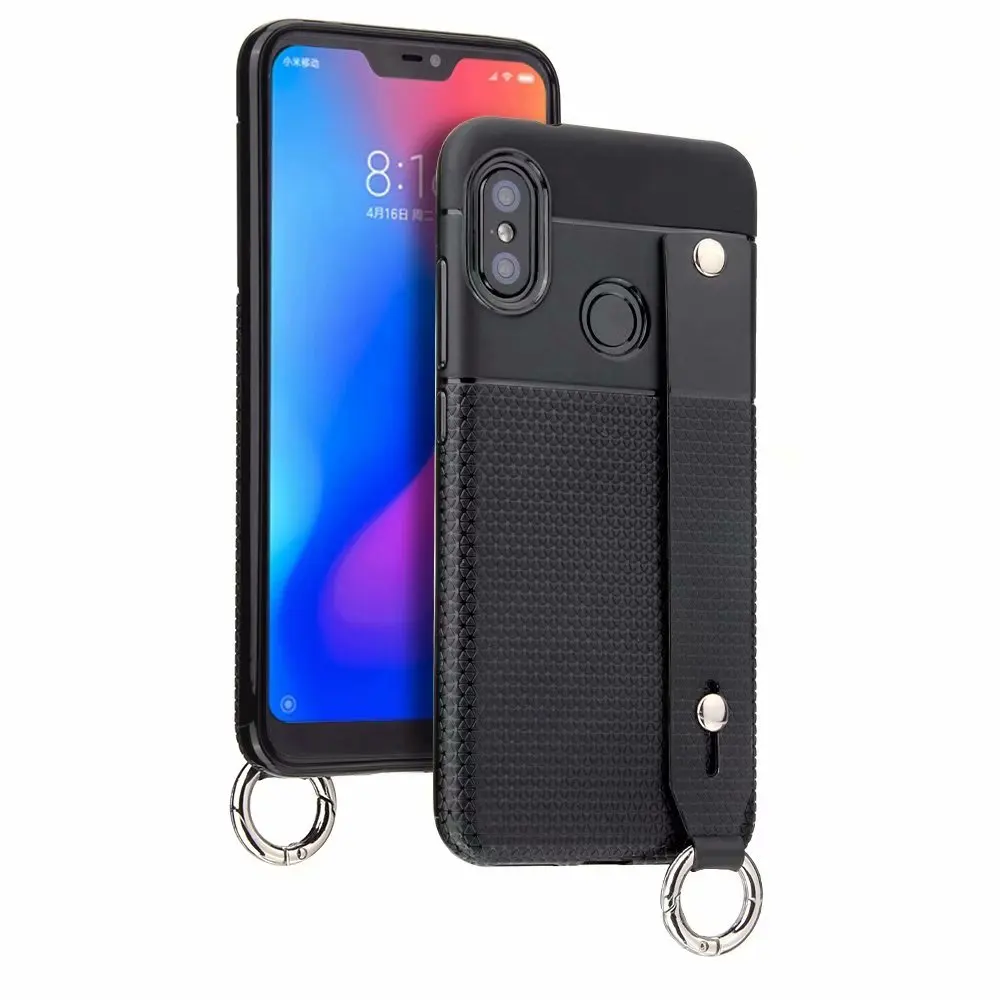 For Xiaomi Pocophone F1 Case Poco Hand strap case Redmi 6 PRO Ultra-thin silicone Mi5X Mi 5X MiA1 Mi6x A2 LITE |