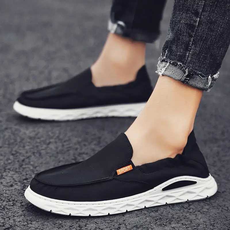 Brand Fashion Summer Style Soft Men Loafers Shoes Breathable Canvas Flats Slip on Driving Comfortable | Обувь
