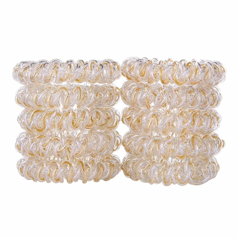 2 шт. спиральные резинки для волос без складки эластичные фиксаторы конского