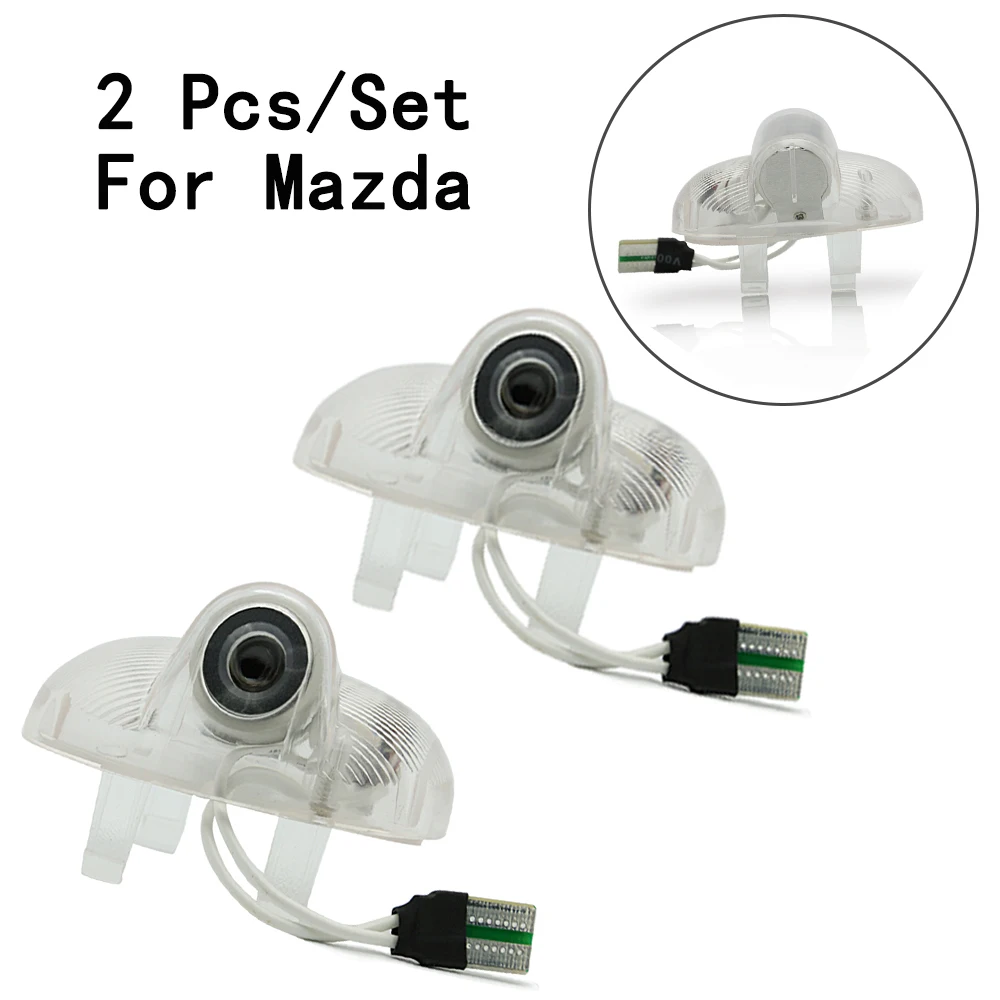 5W 2Pcs/Set Ghost Shadow Projetor Lens Include Only For Mazda 6/RX8/A8/CX9/RUIYI 8 With Logo LED Courtesy | Автомобили и