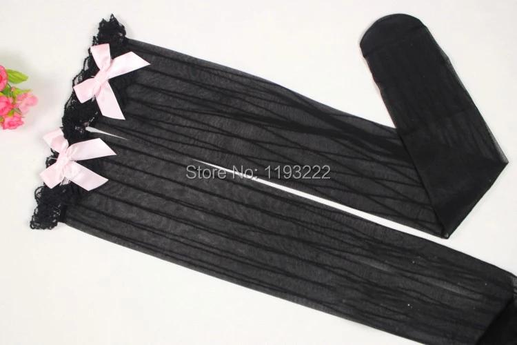 Женский кружевной топ в полоску с бантом|lingerie stockings|thigh highhigh thigh stockings |