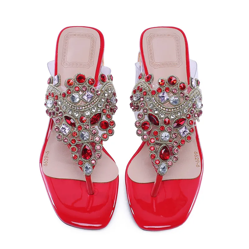 MEMUNIA/Новое поступление 2020 года Элегантные вечерние Шлепанцы из лакированной кожи