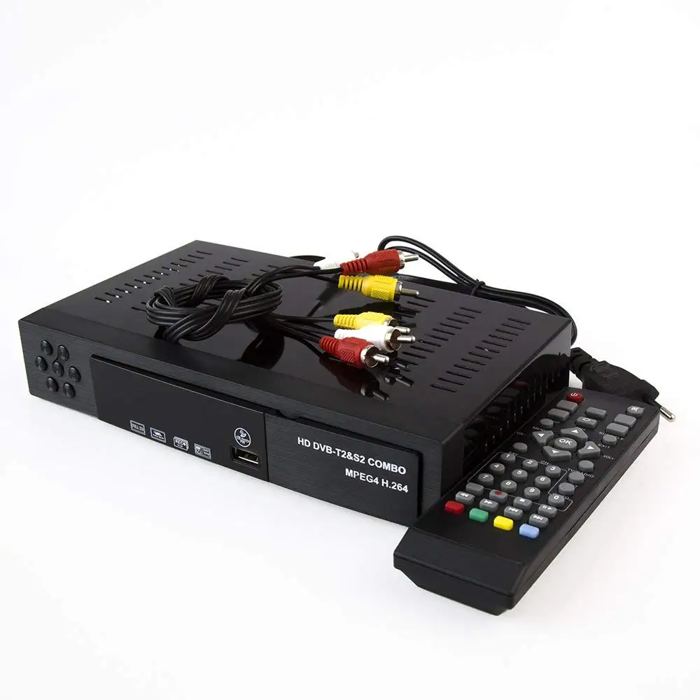 DVB-T2 DVB-S2 декодер рецепторов комбо ТВ тюнер спутниковый приемник WIFI Поддержка Cccam Youtube Biss Full HD Эфирное Ip tv V7S HD