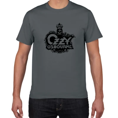 B381 deep grey Ozzy osborn Earth band Футболка мужская черная Sabbath крутая футболка мужская великая Ozz хлопок Повседневная металлическая полоса размера плюс футболки - Цвет: B381 deep grey