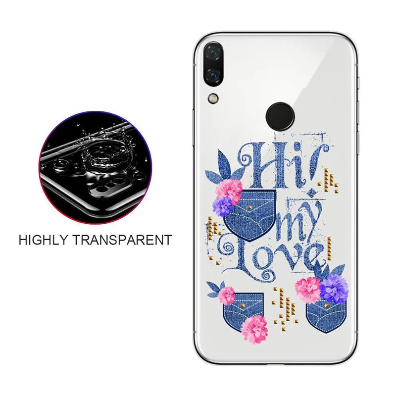 Прозрачный силикон подходит для Huawei Nova3i универсальный защитный чехол мультяшный