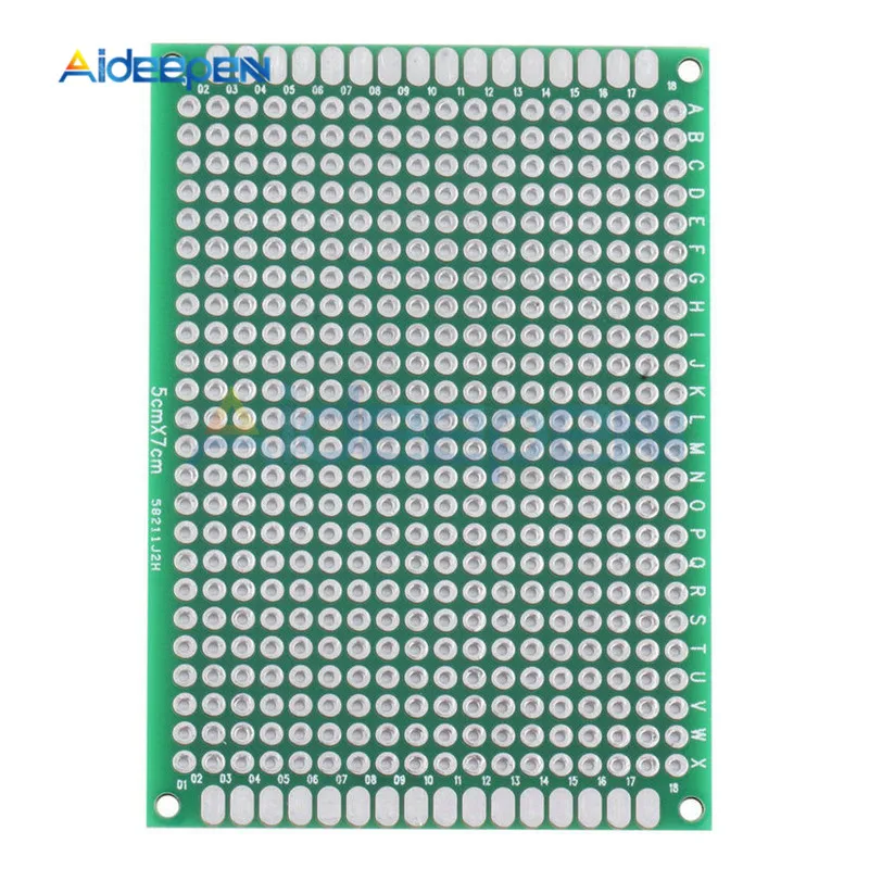 Двухсторонняя универсальная печатная плата 2x8 3X7 4X6 5X7 6X8 7X9 8X12 9X15|Детали и