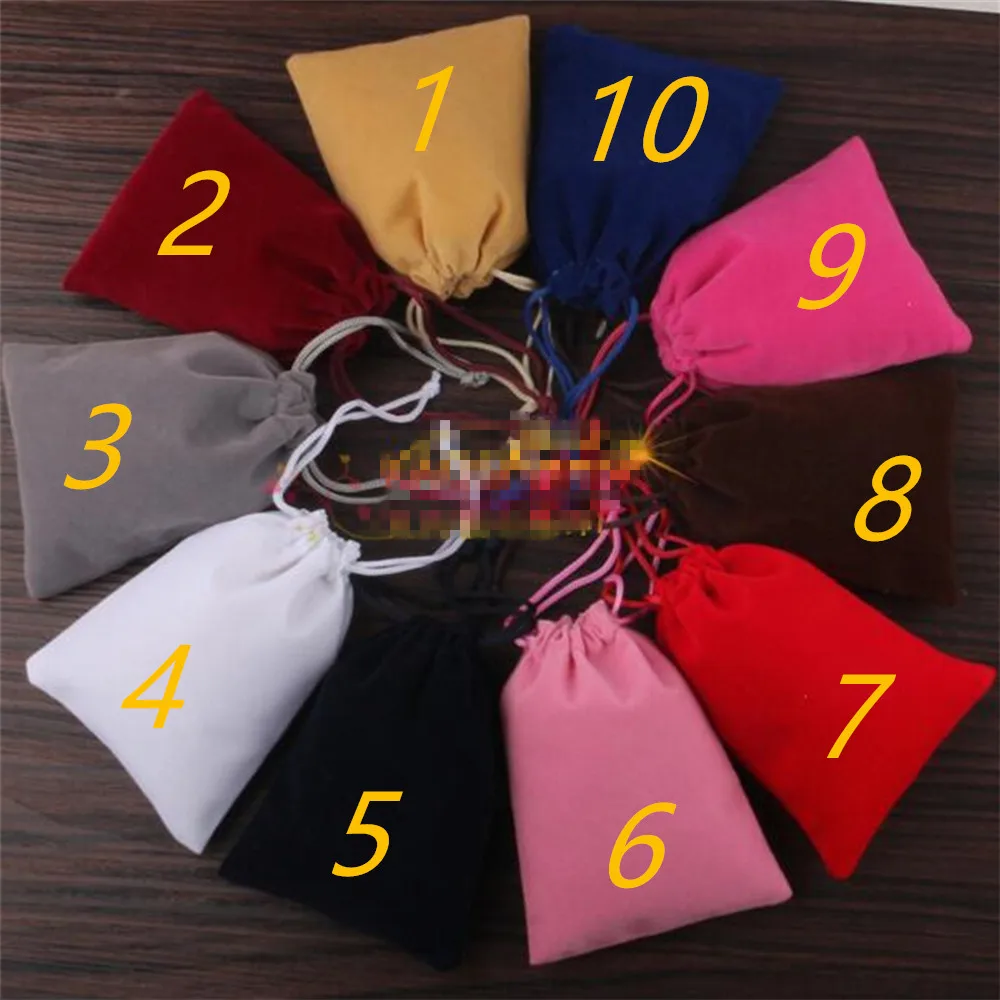 2016 Новинка дешевые 90x120 мм бархат Drawstring/мешок ювелирных изделий рождество