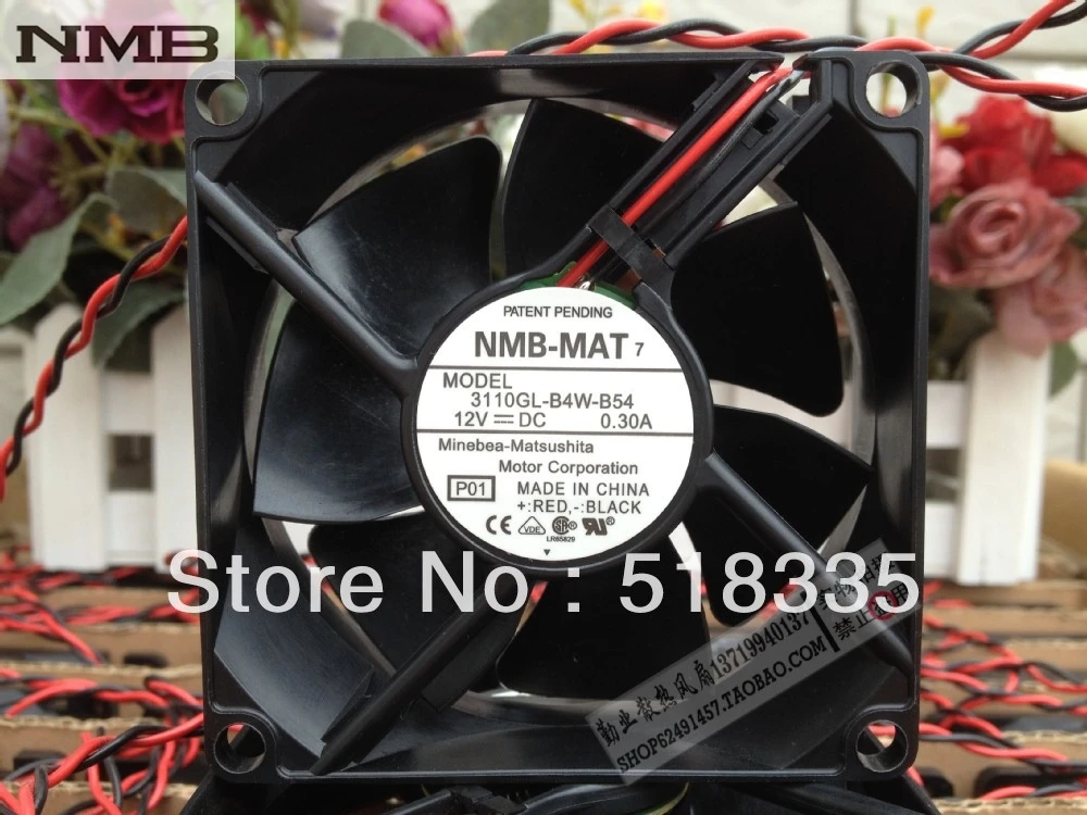 Вентилятор охлаждения для NMB 3110GL B4W B54 бесщеточный квадратный сервера 8025