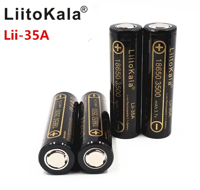 LiitoKala 30A Li-35A 18650 литий-ионная батарея 3,7 mAh 3500 V литий-ионная аккумуляторная батарея для вспышки