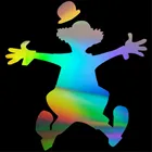 Прыгающий клоун Забавный цирк модная наклейка на машину стены для дома, для окон и стекла двери ноутбука Авто Виниловая Наклейка для грузовика