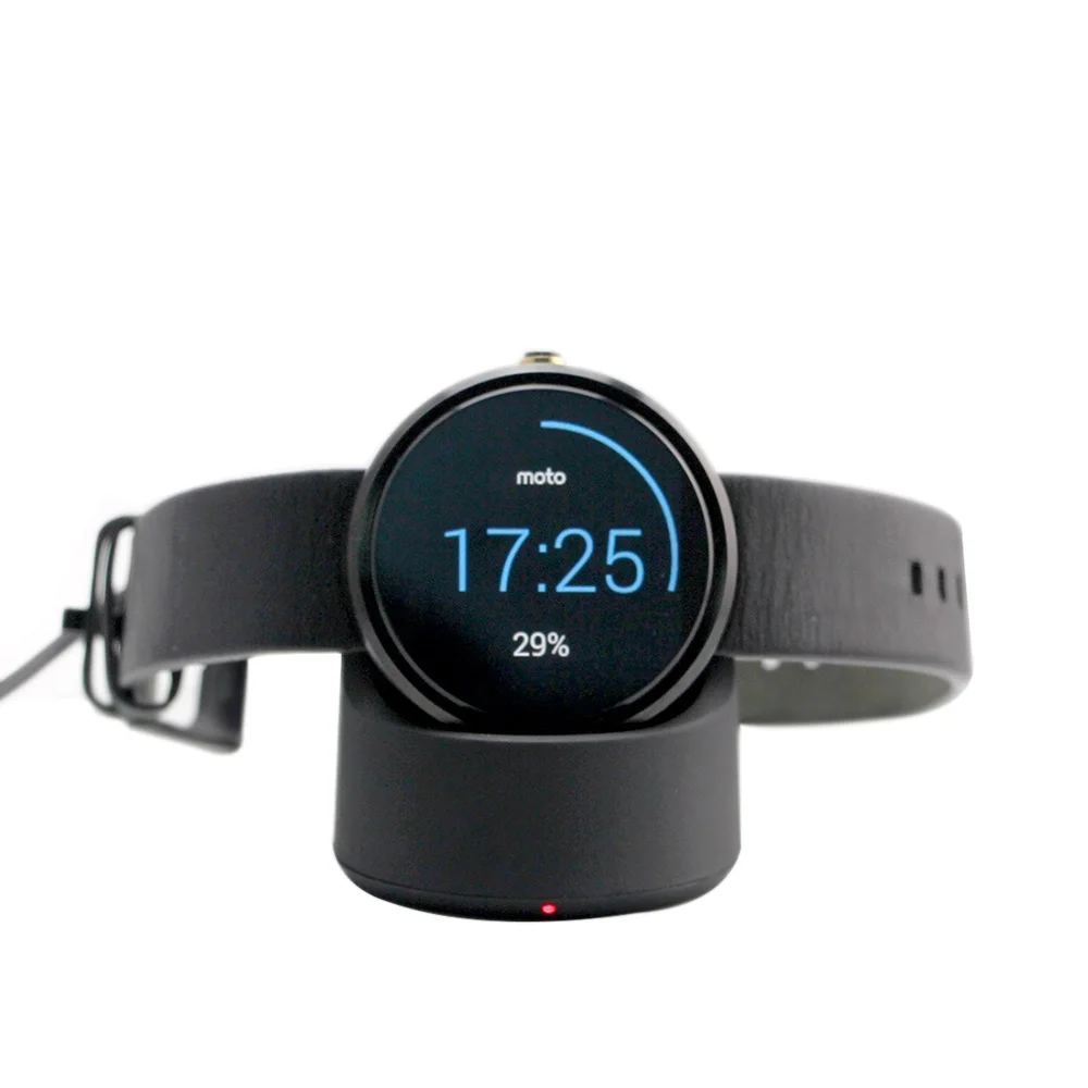 Moto360 QI Беспроводной Зарядное устройство Стенд быстрого USB зарядка для док станции