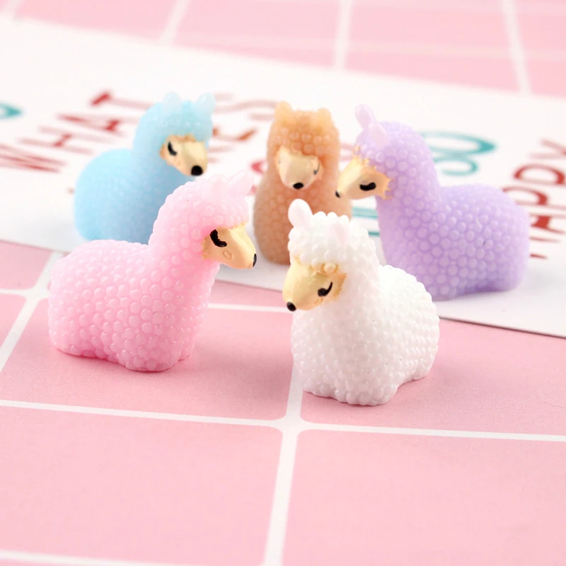 Счастливая обезьяна 15 шт. DIY Поставки слаймов игрушки Мини смолы животных клейкие аксессуары наполнитель для пушистого прозрачного кристалла слизи