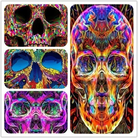 Алмазная 5d Вышивка скелетом картина из квадратных/круглых страз с изображением