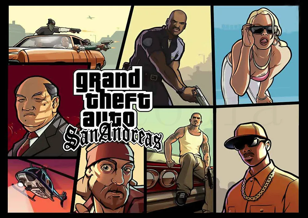Grand Theft Авто постеры игры наклейки на стену с белым покрытием бумага печатает Высокое разрешение украшение дома гостиная спальня бар - Цвет: Темно-серый