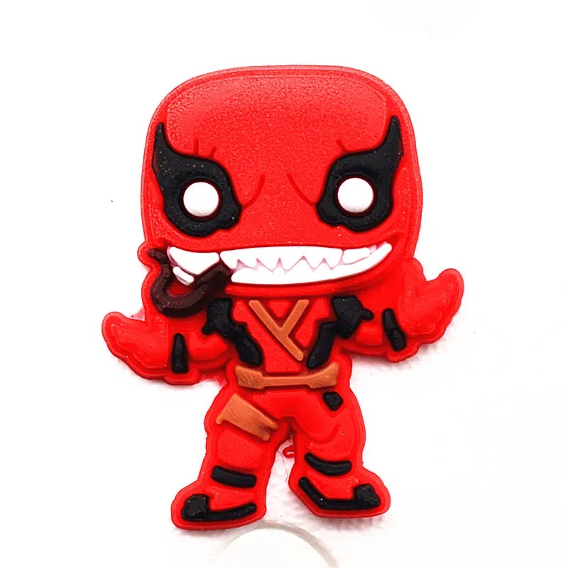 Распродажа, 1 шт., украшения для обуви в стиле Джокера, Deadpool, аксессуары для обуви, украшение для обуви в виде яда для croc jibz, Детские вечерние подарки на Рождество, DONG-3DP