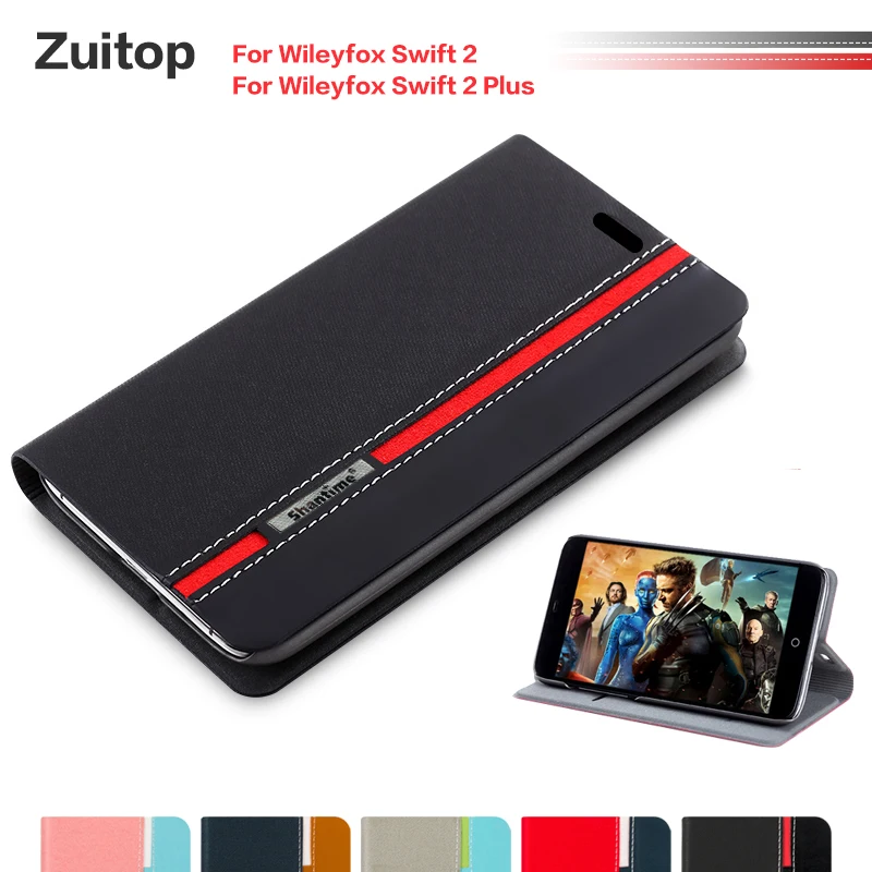 Ковбойский чехол для телефона из искусственной кожи Wileyfox Swift 2 чехол-книжка Plus