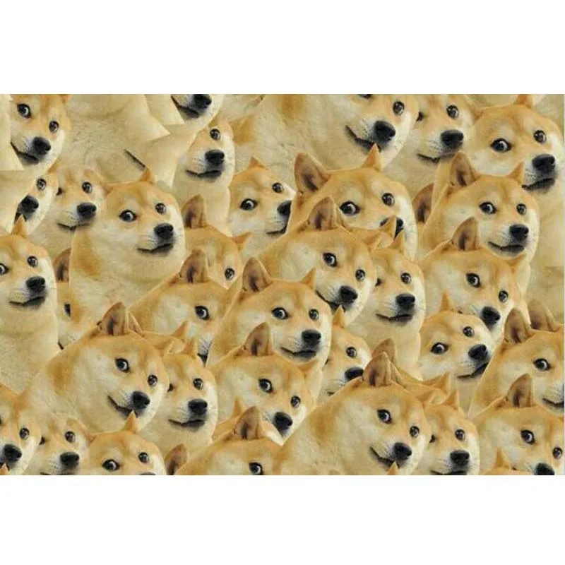 Doge God надоедливая собака головоломка 1000 штук древесины взрослых сердечных