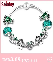 SEIALOY модный серебряный цвет мультфильм Микки Минни Любовь бусины бренд браслеты для женщин бисером Шарм для браслета, украшения в подарок