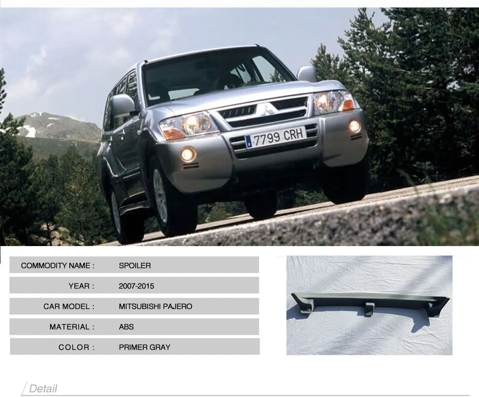 2007 2008 2009 2010 2011 2012 2013 АБС паджеро Пластик заднего крыла для Mitsubishi Pajero