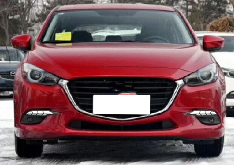 Автомобильная проблесковая 1 пара светодиодные дневные ходовые огни для Mazda 3 Mazda3 Axela дневные ходовые огни светлые Противотуманные фары крышка с желтым сигналом поворота