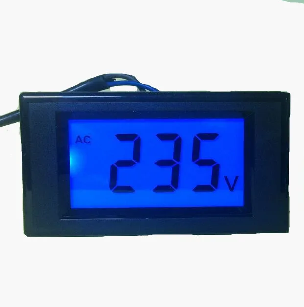 D69 20 2 провода цифровой Синий ЖК схема Вольт Панель метр Вольтметр монитор