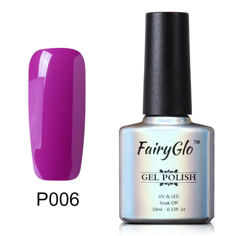 FairyGlo 10 мл Гель-лак фиолетовая серия Гель-лак для ногтей замачиваемый УФ светодиодный Гель-лак для ногтей гели для нейл-арта маникюрный лак - Цвет: 6