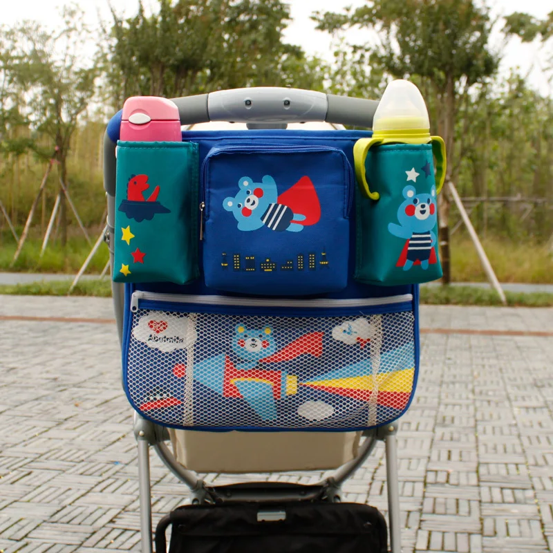 Baby Stroller Car Seat Organizer Holder Multi-Pocket Travel Storage Mummy Bags Lovely Cartoon Styling Hanging Bag for Children | Автомобили