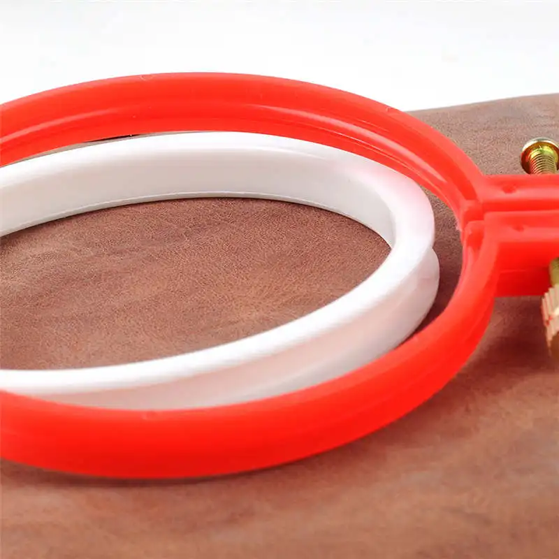 Пластиковый случайного цвета рамка для вышивки круглая форма кольцо набор колец