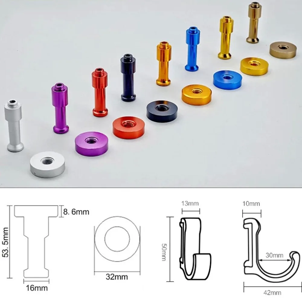 

2pcs Space Saving Aluminum DIY Towel Wall Hook Nail Bathroom Kitchen Clothes Key Hat Rack Bag Hanger Holder