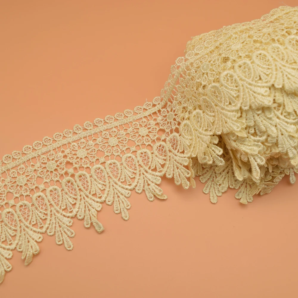 14 5 ярдов хорошего качества белый черный бежевый венецианская кружевная отделка