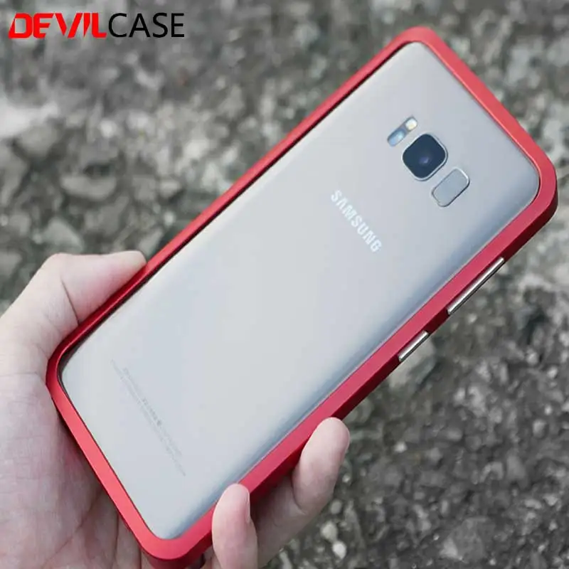 DEVILCASE для Galaxy S8 S8plus защитный бампер рамка CNC вырез 3D алюминиевый Fundas накидка SAMSUNG +