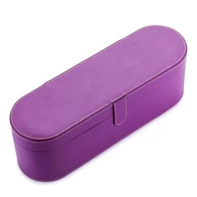 Violet Модный Дорожный Портативный жесткий чехол из искусственной кожи с откидной крышкой для хранения, чехол для переноски Dyson, сверхзвуковой фен для волос HD01 - Цвет: Violet