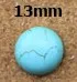 13mm 10 шт./лот 4-30 мм натуральный камень бирюза кабошоны бусины с плоской задней стороной Скрапбукинг Купола Кабошон Камея для изготовления ювелирных изделий F1401 - Цвет: 13mm