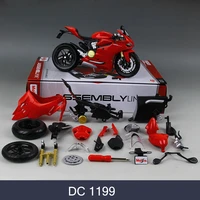 maisto ducati 1199 696 motorcycle model kit 112 scale metal assembly diy motorcycle bike model kit toy for gift collection