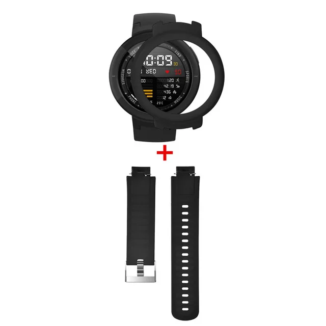 3 2 в 1 силиконовый ремешок для часов Amazfit Verge наручный браслет+ чехол для Xiaomi Huami Amazfit Verge 3 Watch - Цвет: 3