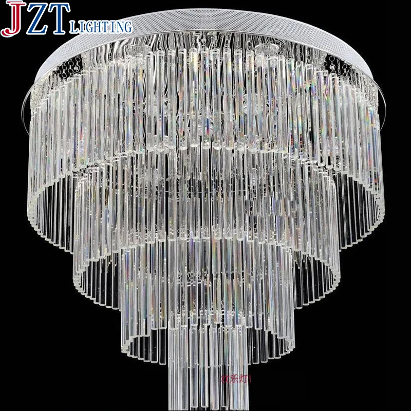Luxury Crystal Ceiling Lamp Gold Indoor Lighting Living Room Led Round Light Surface Mounted Lights | Освещение