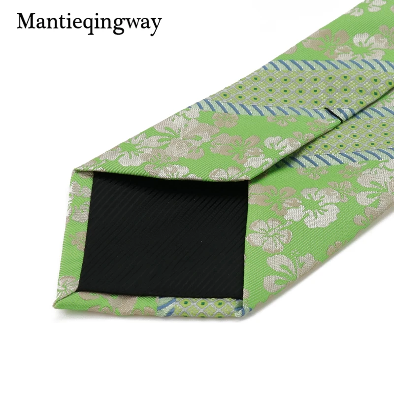 Mantieqingway зеленые с пейсли, галстук, карман, квадратные запонки, набор для бизнеса, полосатые мужские корбаты, запонки, набор для свадьбы
