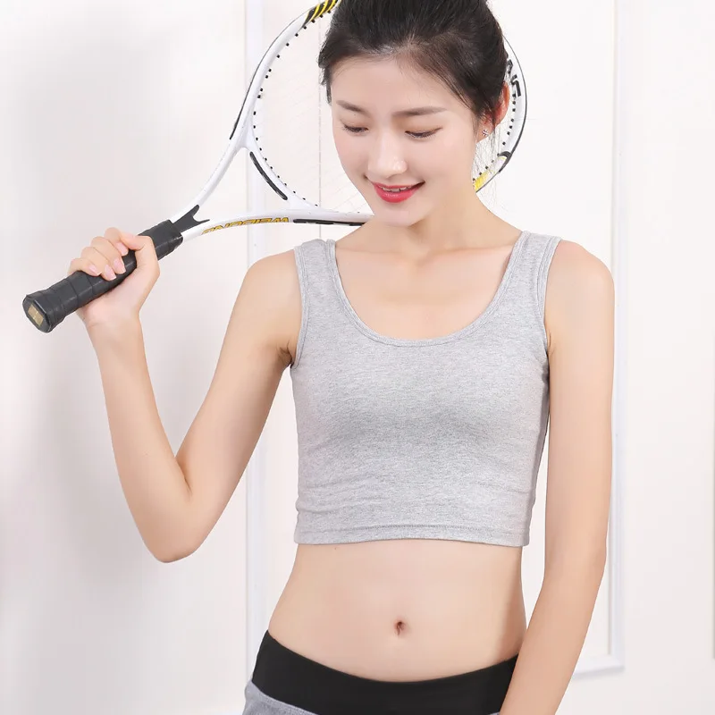 Летняя однотонная Базовая Женская майка без рукавов для девочек женская