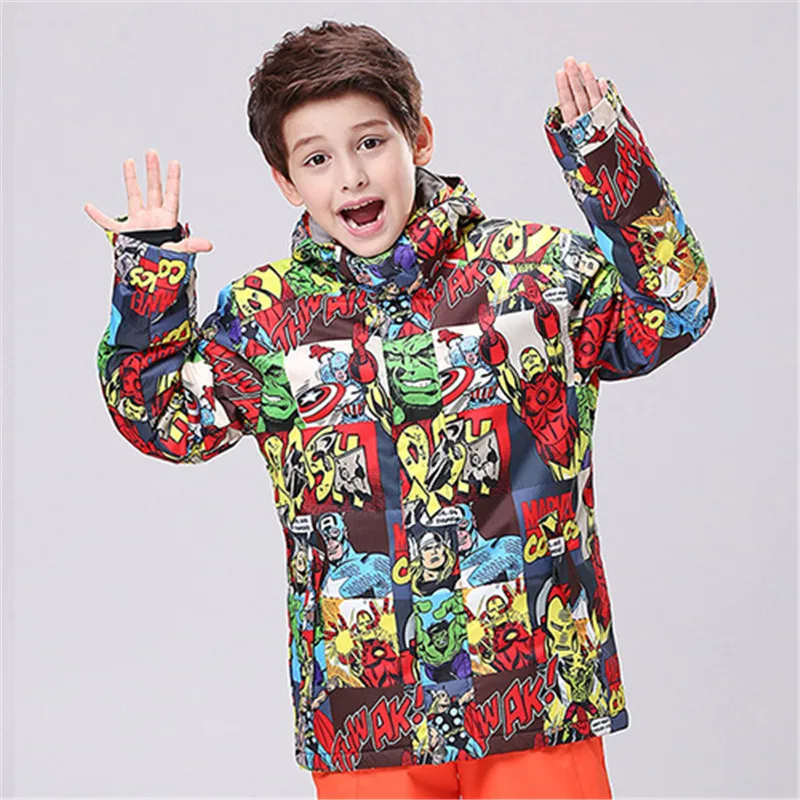 GSOU зимняя Лыжная куртка детская уличная теплая для сноуборда ветрозащитная