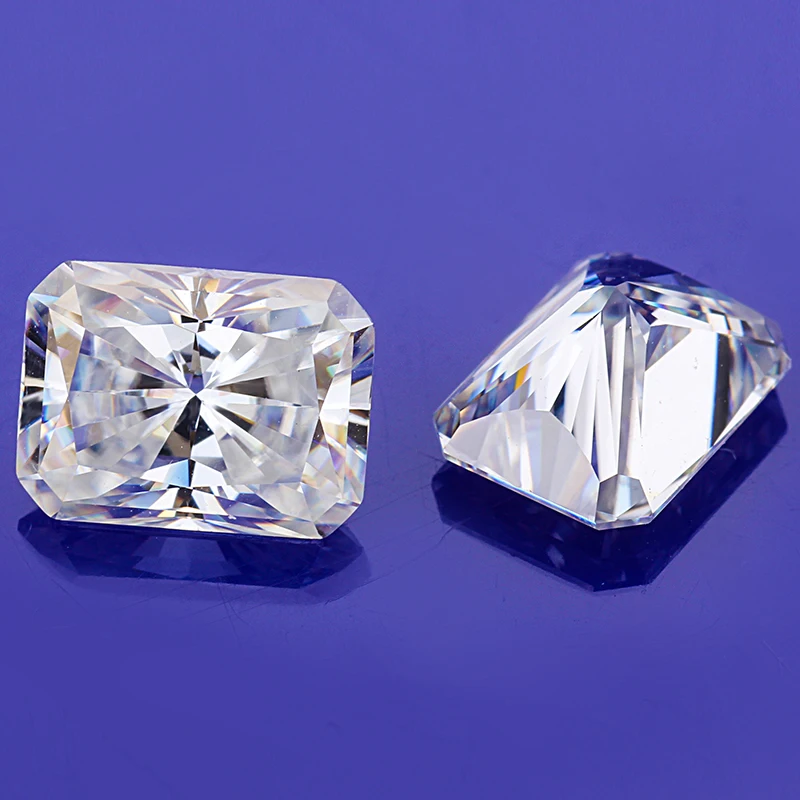 Starszuan 8*6 мм radiant cut VVS E/F 1.5ct супер белые качественные моиссаниты тест положительные