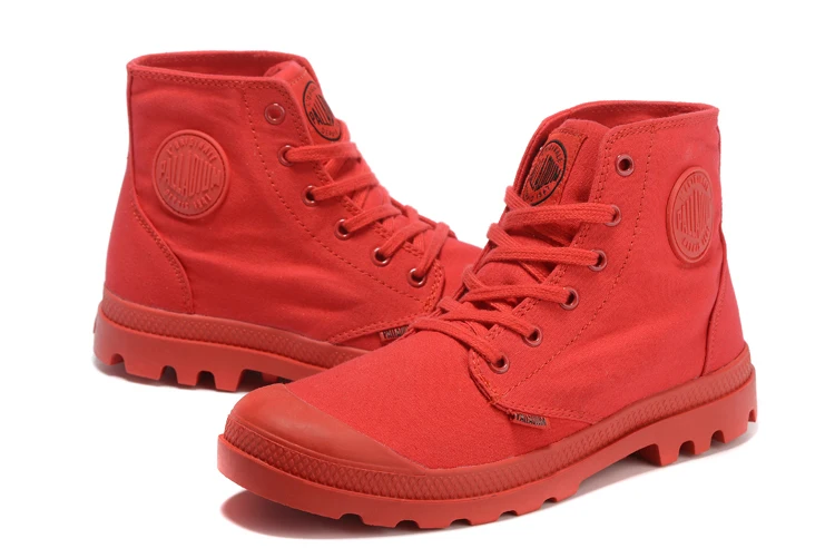PALLADIUM Pampa/классическая красная парусиновая обувь; ботильоны; ковбойские кроссовки; модная парусиновая повседневная обувь; размеры 40-44