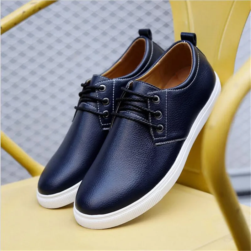 Плюс Размер Мужчины Обувь 2017 Весна Осень Синтетическая Кожа Повседневная